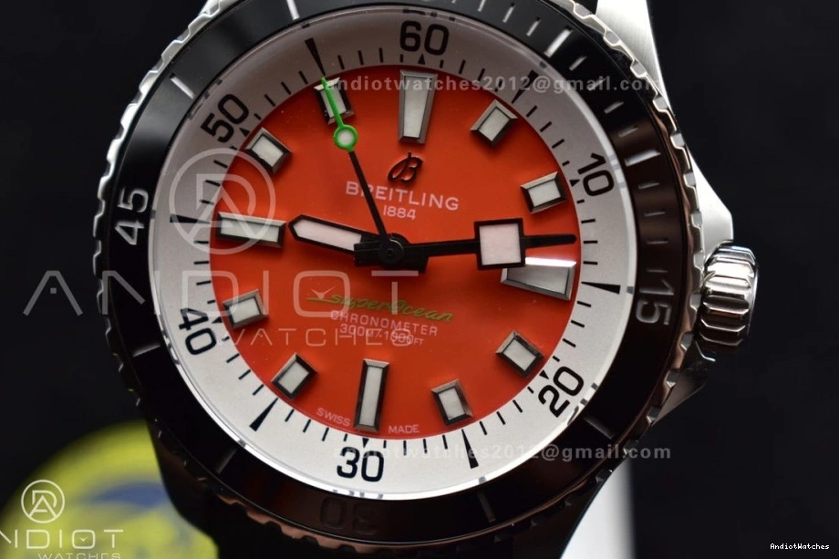 Best on FashionForward Orange A 1164 SS SuperOcean BLSF Dial Strap Rubber Automatic Green 1:1 42 Edition 0504